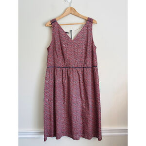 Liberty Art Fabrics Womens Size 16 Floral Sleeveless Dress Cottagecore Garden